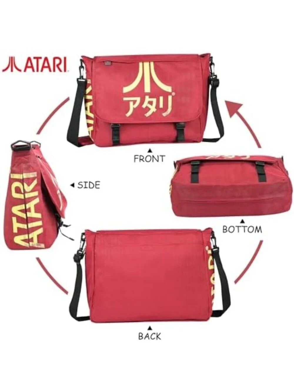 Retro Expandable Messenger Bag | Large Capacity Shoulder Satchel for College